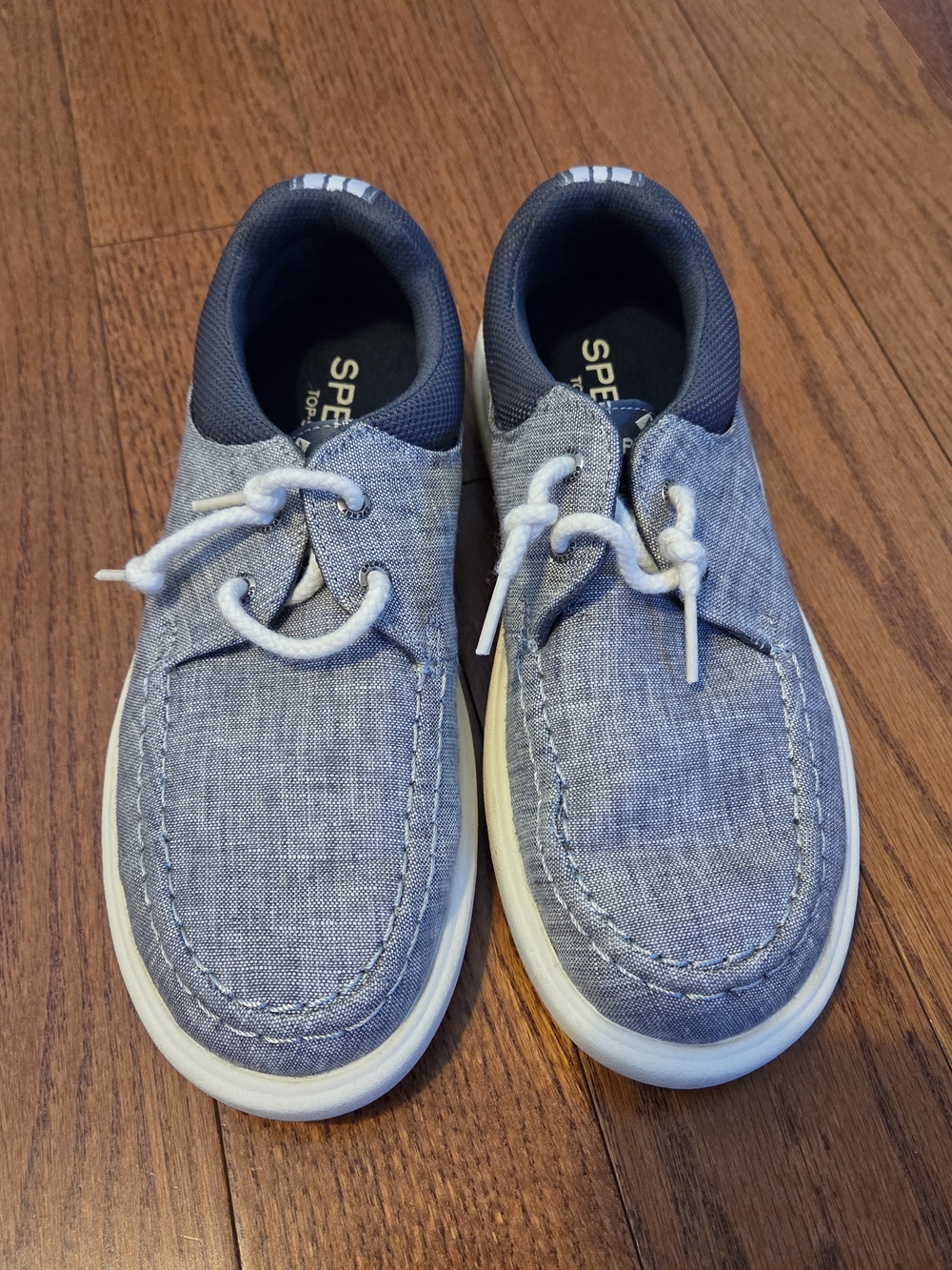 Sperry Women’s Blue Chambray Boat Shoes